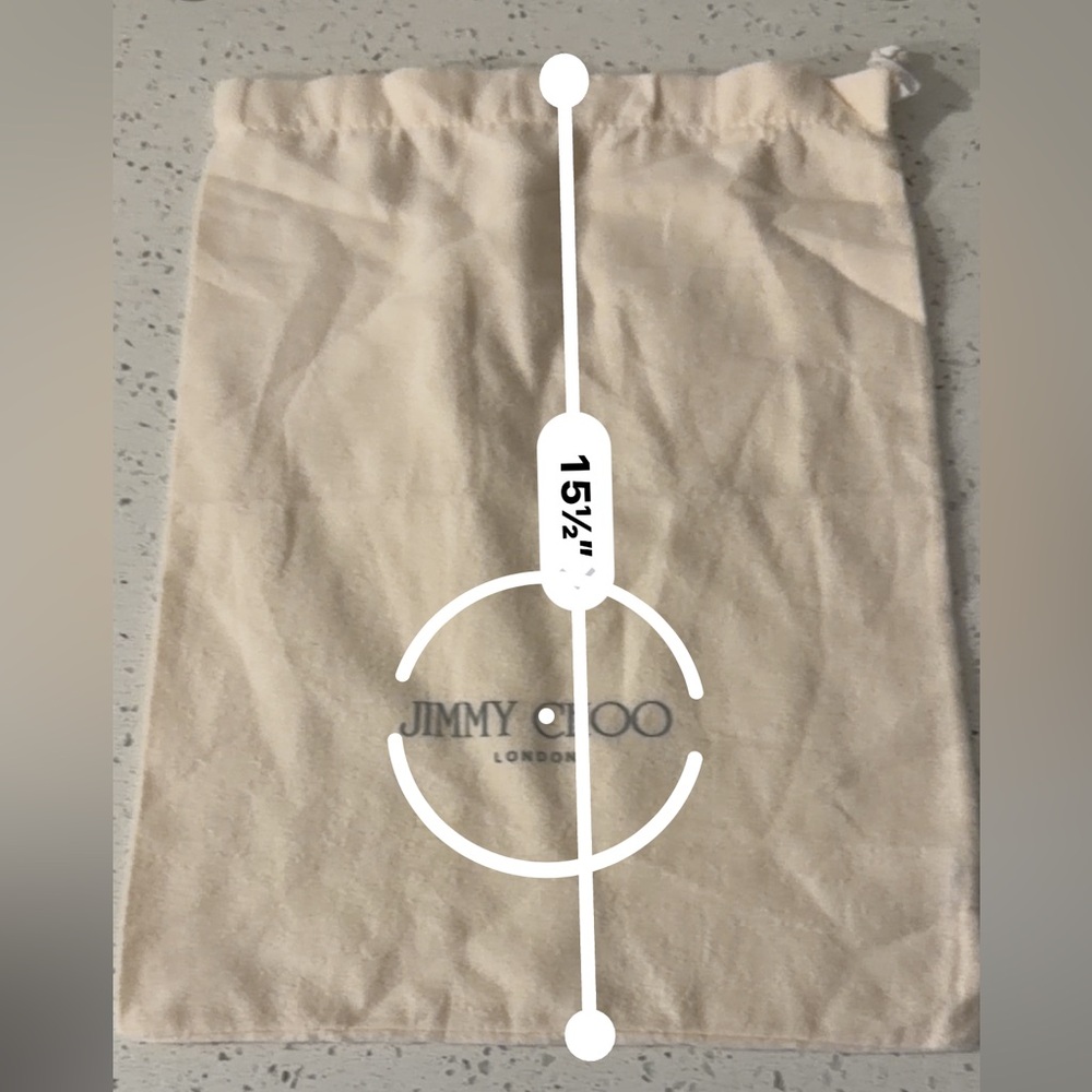 Jimmy Choo Soft Beige Dust Bag - Picture 3 of 3